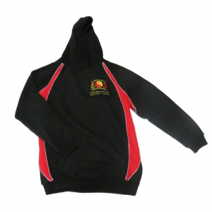 QKD BLACK-RED HOODIE